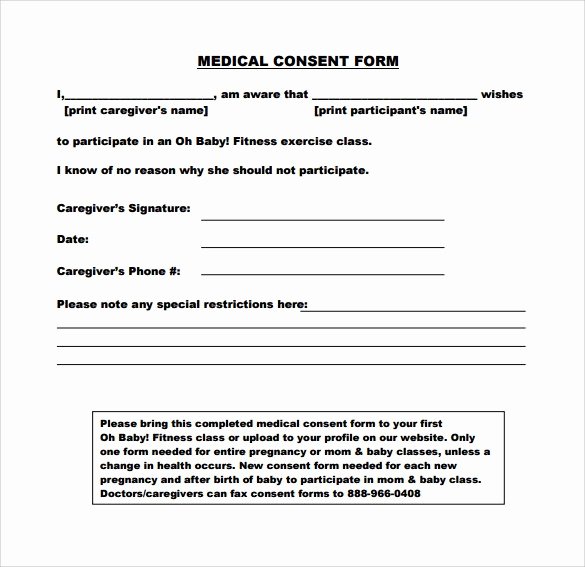 Medical Procedure Consent form Template Luxury Medical Consent forms