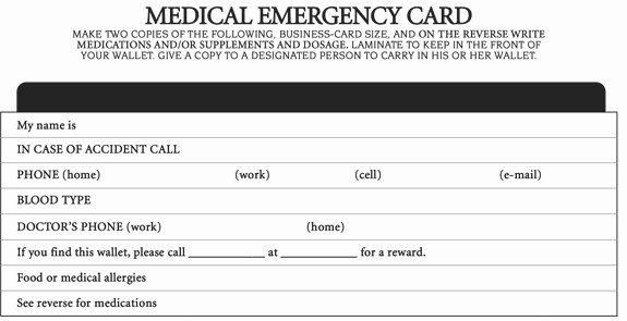 Medication Wallet Card Template Luxury Wallet Information Card Template forex Trading