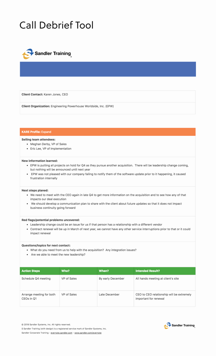 Meeting Brief Template Elegant Call Debrief