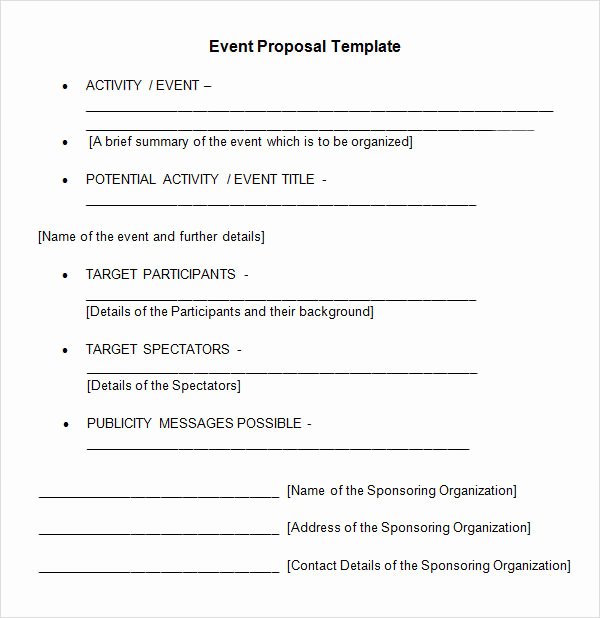 Meeting Rfp Template Beautiful 30 Sample event Proposal Templates Psd Pdf Word