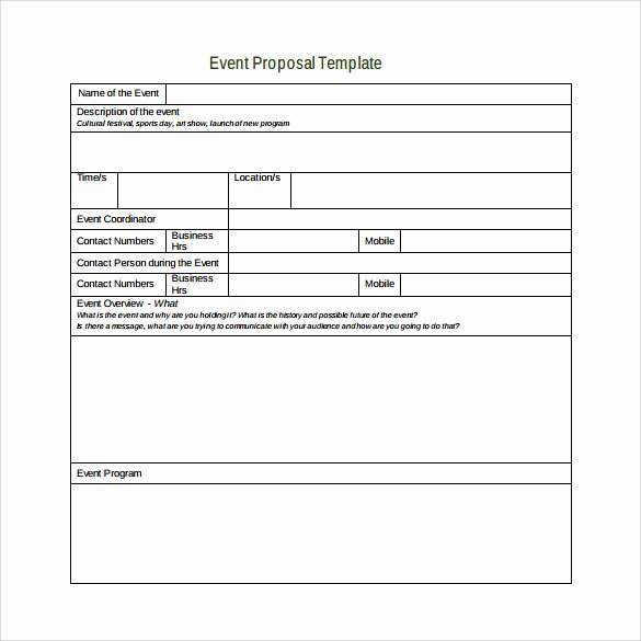 Meeting Rfp Template Best Of Sample event Proposal Template 15 Free Documents In Pdf