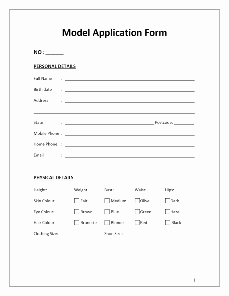 Membership Application Template Free Beautiful Model Application form