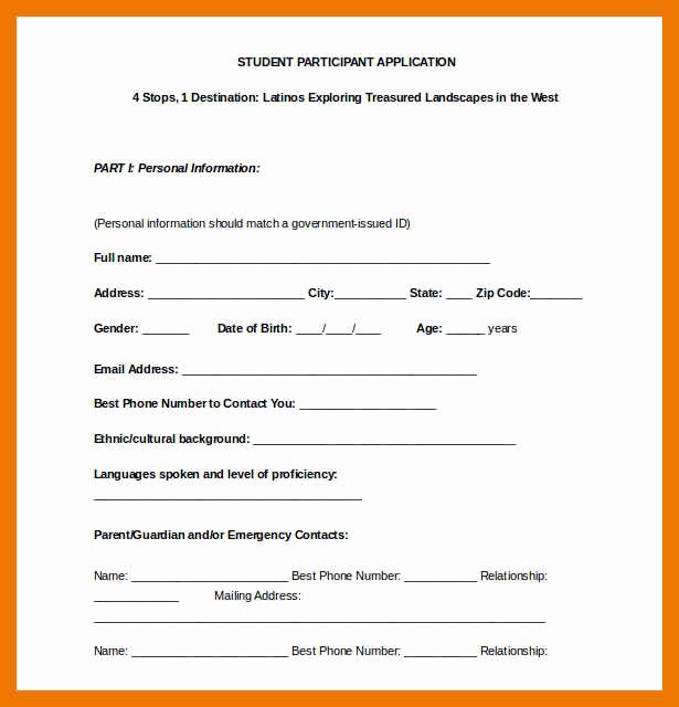 Membership Application Template Free Fresh 3 4 Application Template Doc