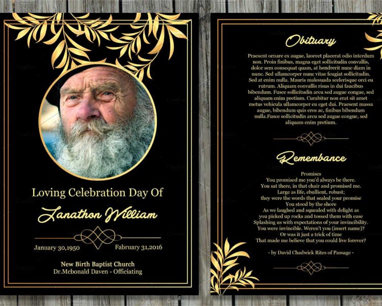 Memorial Card Template Beautiful 12 Printable Funeral Card Templates Free Word Pdf Psd