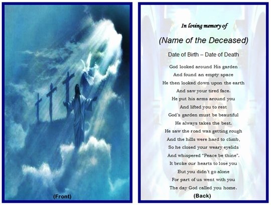 Memorial Card Template Free Download Unique Free Templates for Remembrance Cards Music Search Engine