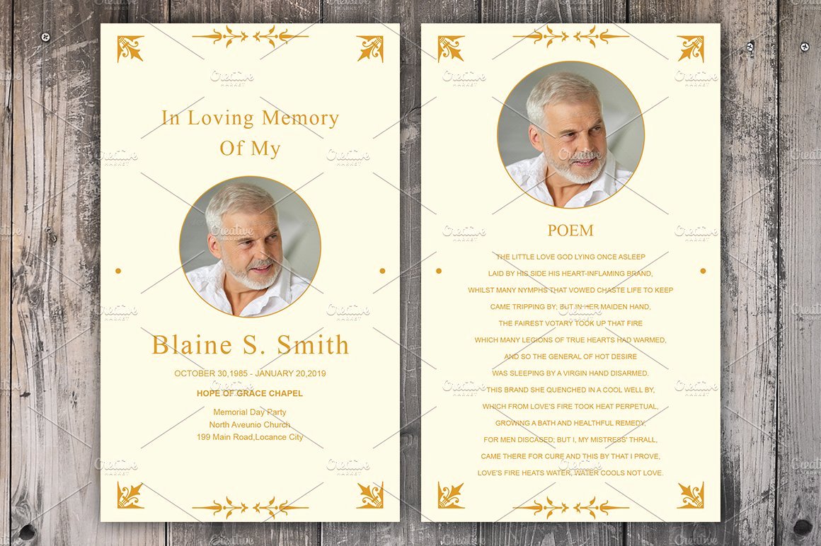 Memorial Card Template Lovely Funeral Prayer Card Template Card Templates Creative