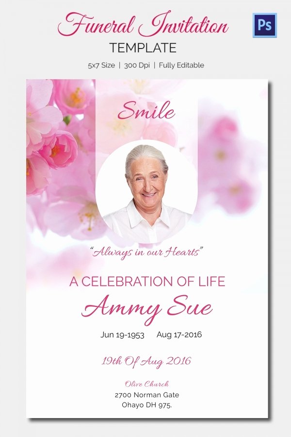 Memorial Card Template Microsoft Word Elegant Funeral Invitation Template – 12 Free Psd Vector Eps Ai