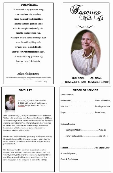 Memorial Card Templates Free Download Fresh 1000 Images About Printable Funeral Program Templates On