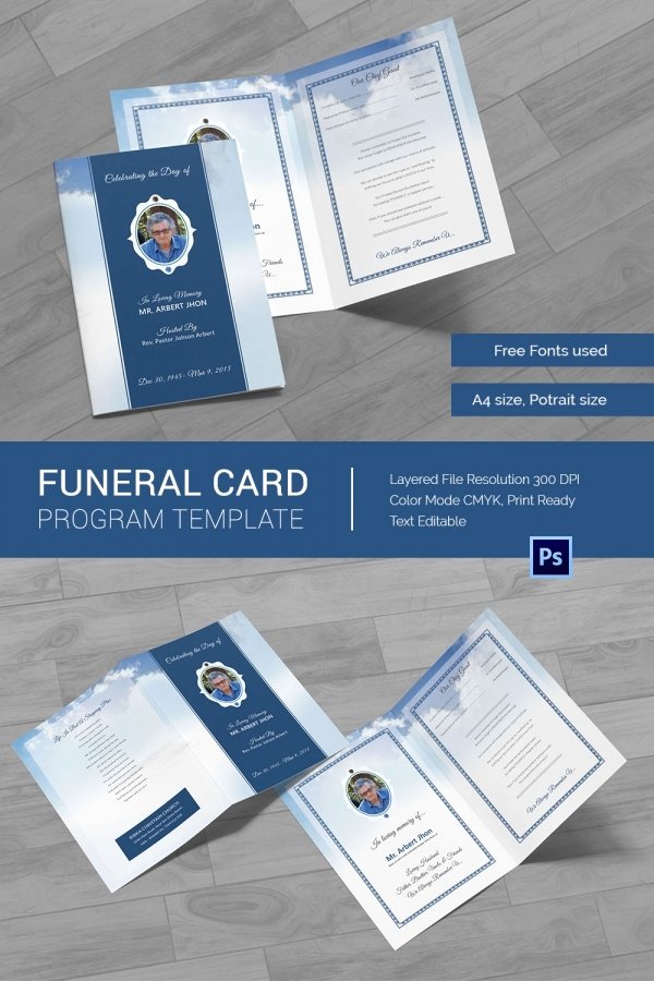 Memorial Card Templates Free Download Inspirational 21 Obituary Card Templates – Free Printable Word Excel