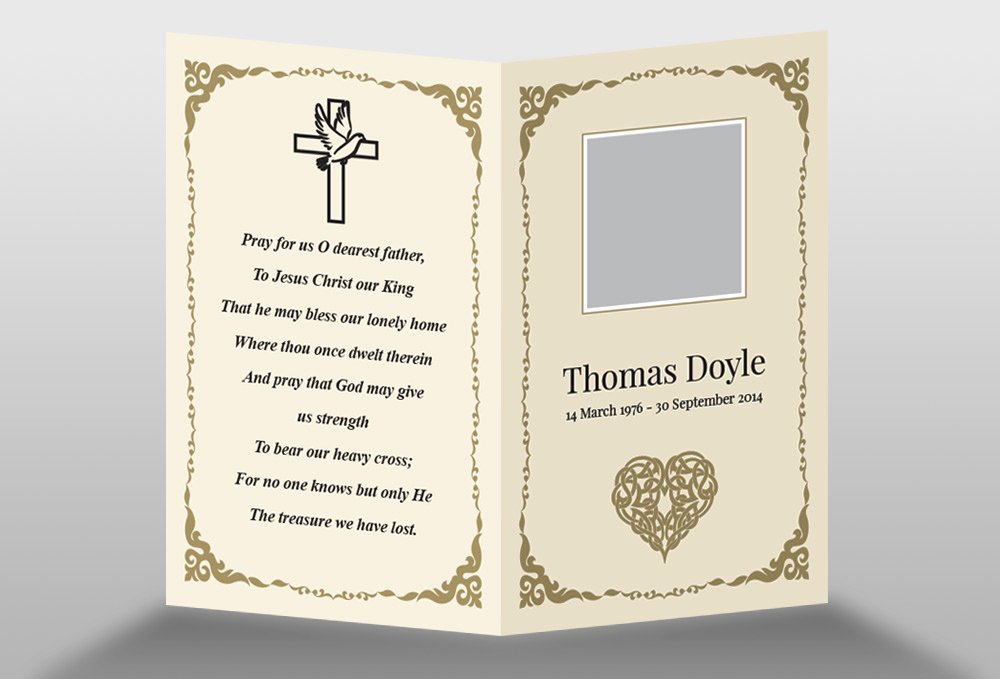 Memorial Cards Template Elegant Free Memorial Card Template In Indesign format Download