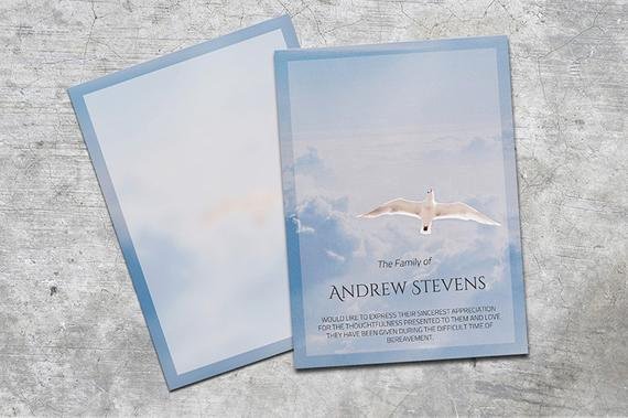 Memorial Cards Template Luxury Thank You Card Funeral Template Editable with Ms Word