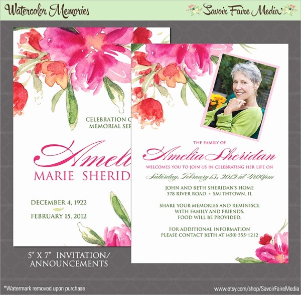 Memorial Service Announcement Template Best Of Sample Funeral Invitation Template 11 Documents In Word