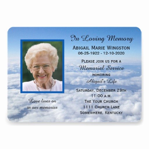 Memorial Service Invitations Templates Awesome 1 000 Memorial Service Invitations Memorial Service