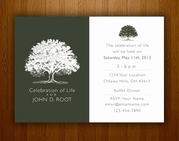 Memorial Service Invitations Templates Beautiful Memorial Notice Bespoke Prints