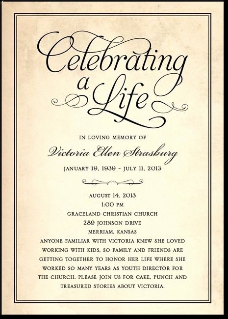 Memorial Service Invitations Templates Fresh 78 Images About Memorial Celebration Of Life Ideas On