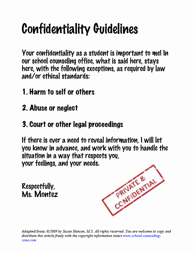 Mental Health Confidentiality Agreement Template Unique Pin by Kiah Lewis On Counseling &amp; Education