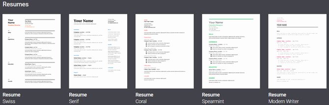 Menu Template Google Docs Unique 6 Google Docs Resume Templates for All Styles and Preferences