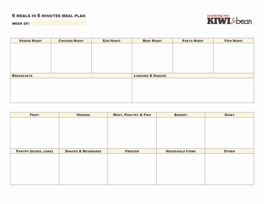 Menu Template Google Docs Unique Meal Planner Template Google Docs