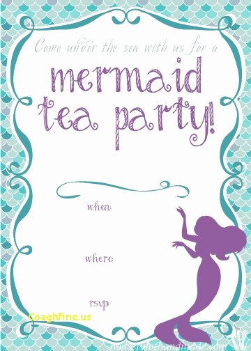 Mermaid Invitation Template Free Fresh Mermaid Invitation Template Negocioblog