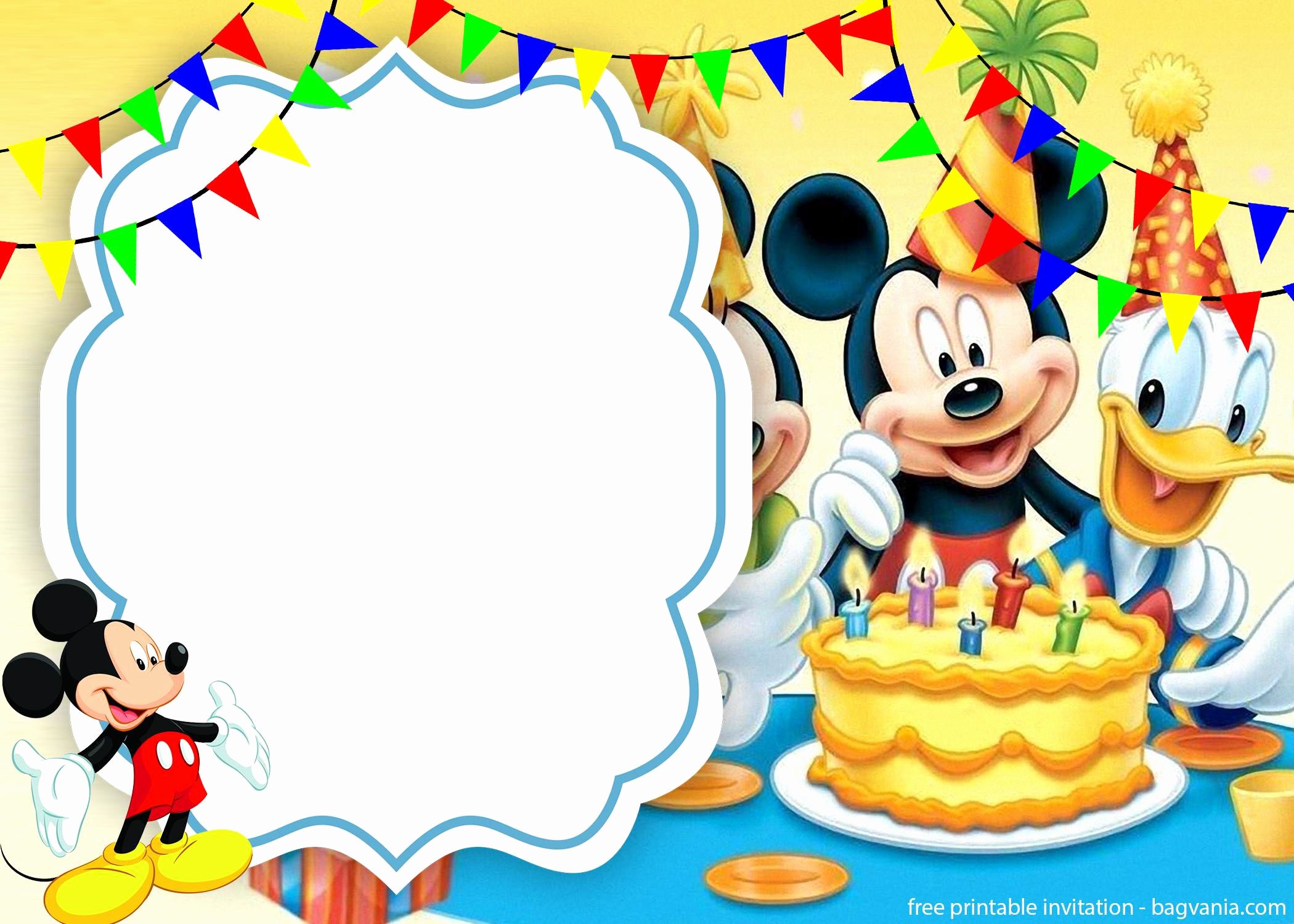 Mickey Mouse Cake Template Free Elegant Free Cute Mickey Mouse Cake Invitation Template – Free