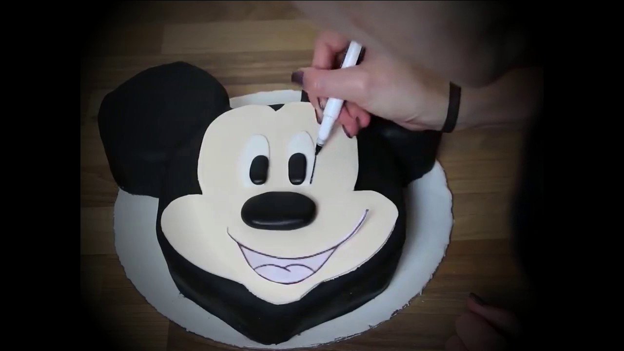 Mickey Mouse Cake Template Free Elegant Mickey Mouse Cake topper Tutorial