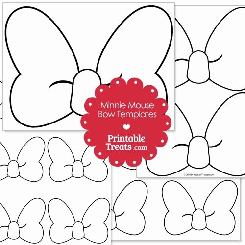 Mickey Mouse Cake Template Free Lovely Printable Minnie Mouse Bow Template From Printabletreats