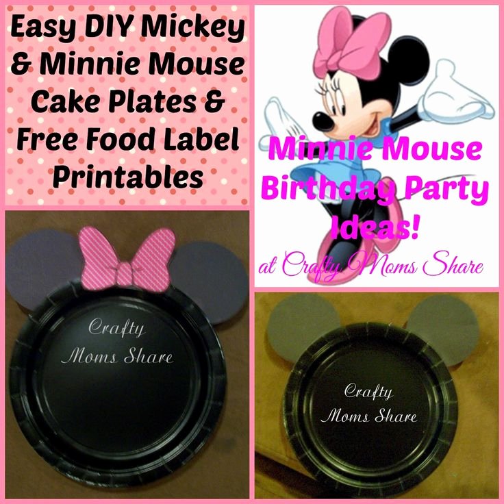 Mickey Mouse Cake Template Free New Crafty Moms Diy Easy Minnie Mouse and Mickey Mouse