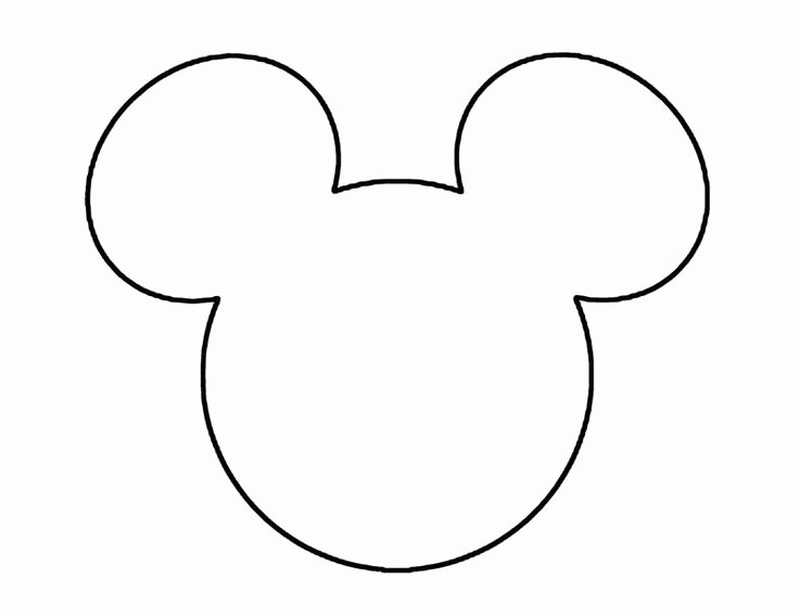 Mickey Mouse Cake Template Free New Mickey Mouse Head Template