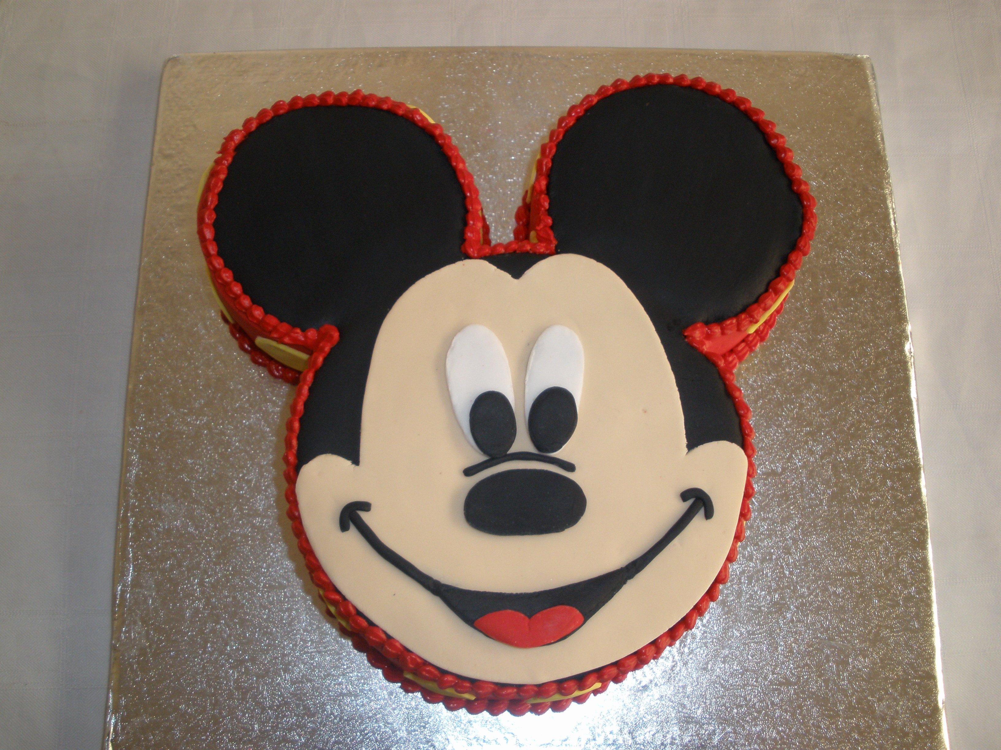 Mickey Mouse Cake Template Free Unique Mickey Mouse