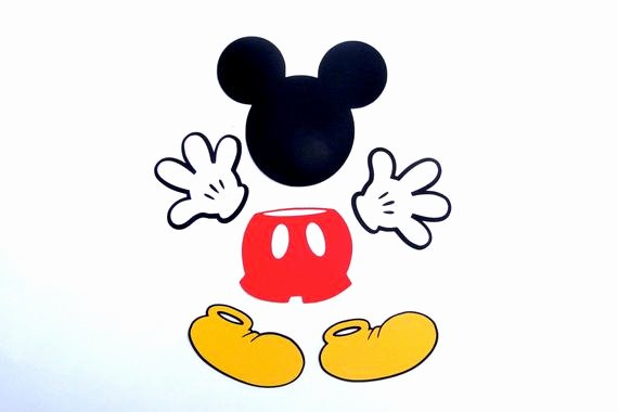 Mickey Mouse Cut Out Ears New 4&quot; Mickey Mouse Head Ears Die Cut Disney S Mickey Mouse