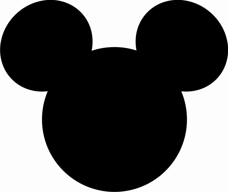Mickey Mouse Cut Out Ears New Mickey Mouse Large Printable Cutouts