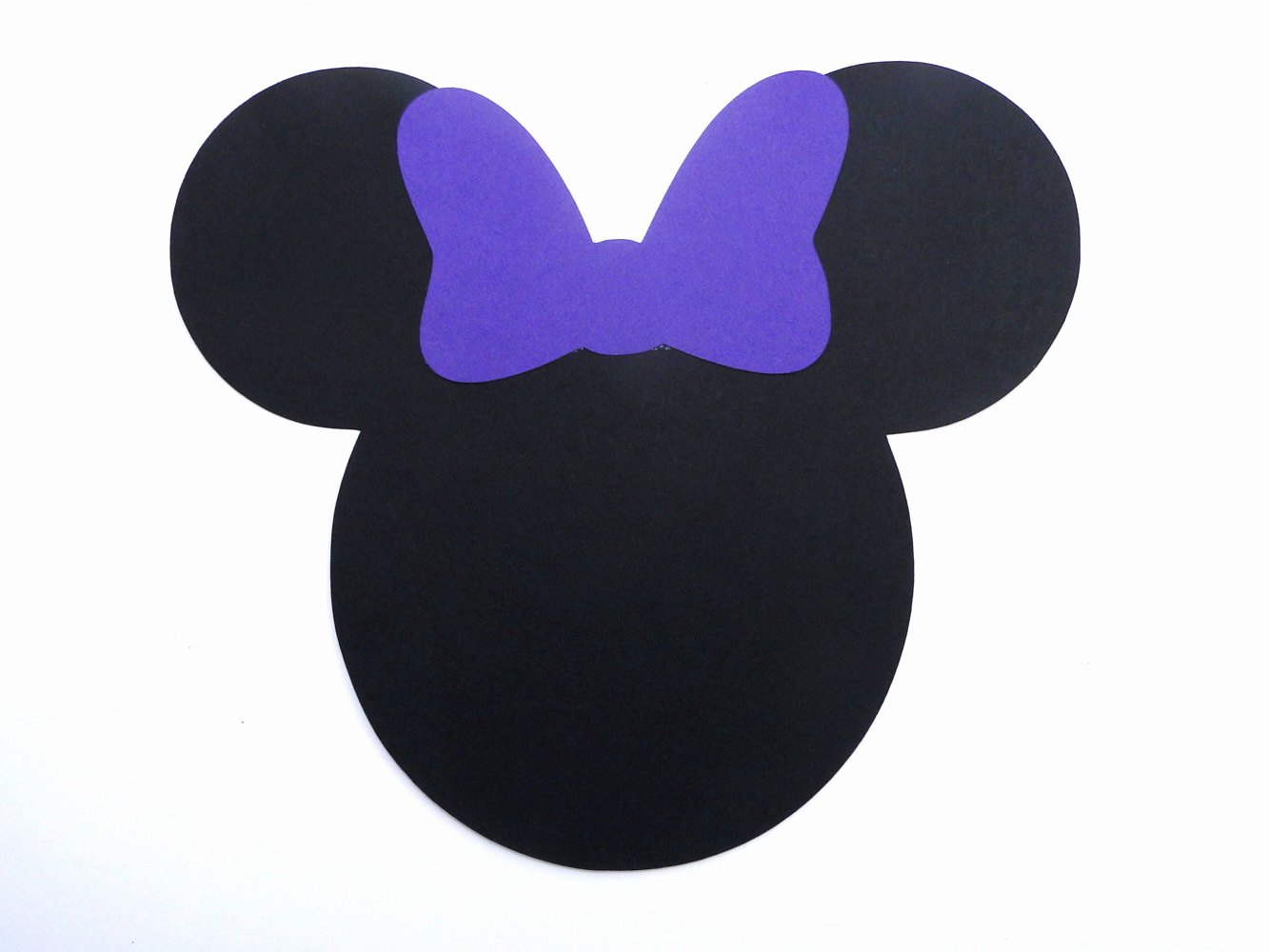 Mickey Mouse Cut Out Ears Unique Minnie Mouse Head with Bow Die Cut Any Color Bow and Ears