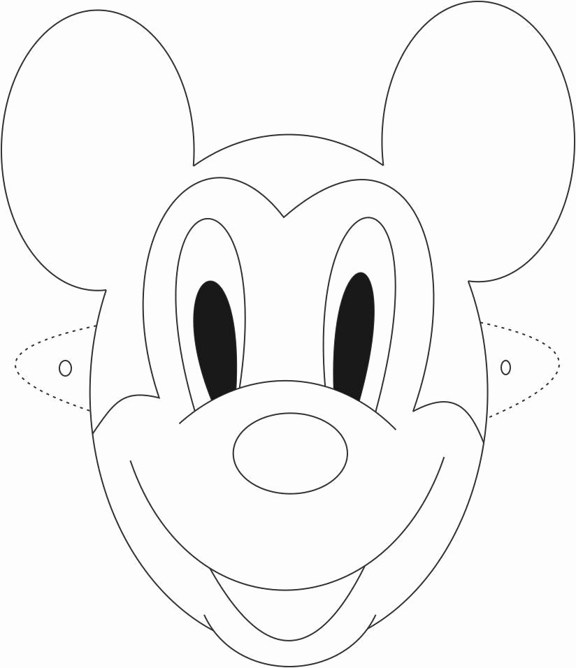 Mickey Mouse Cut Out Printable Best Of Mask Printable