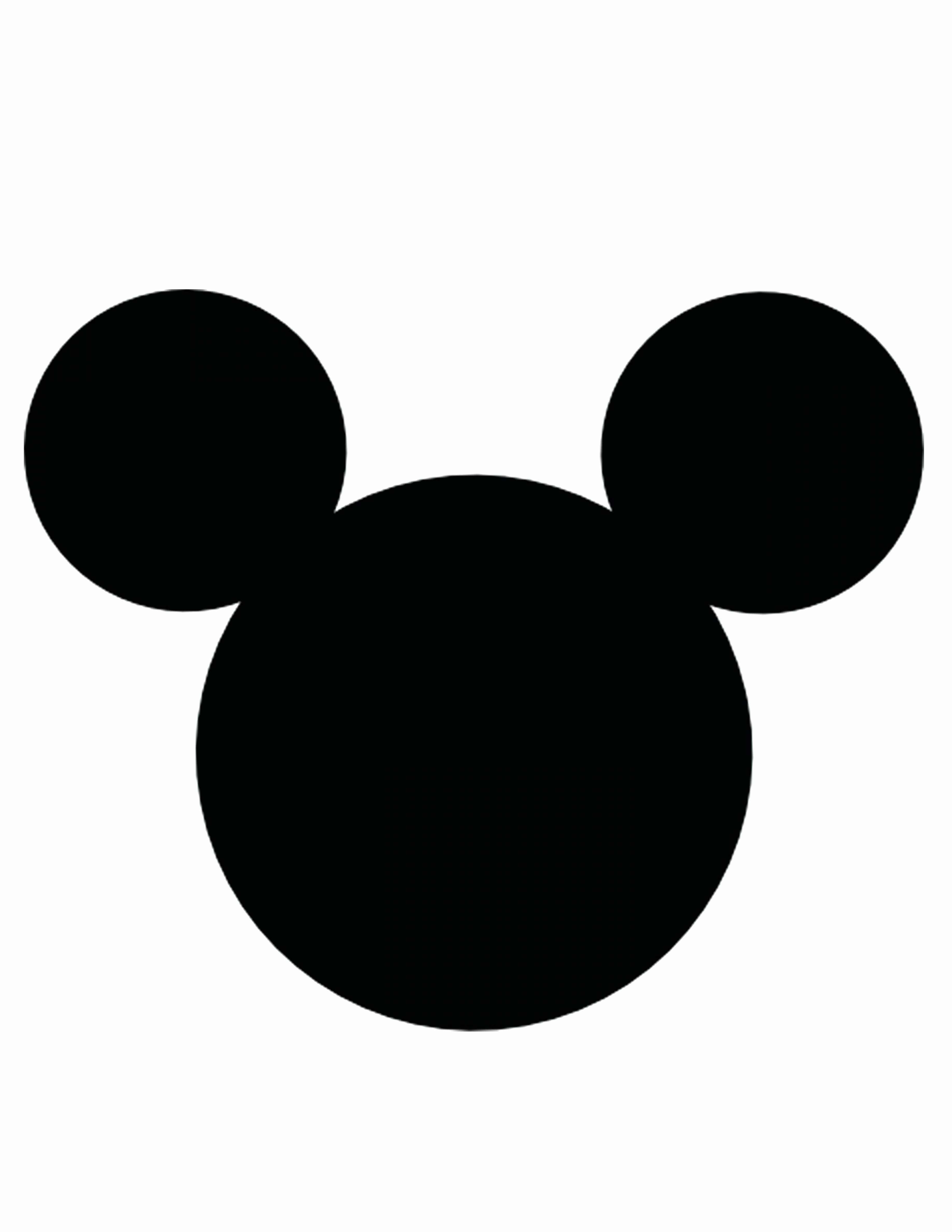 Mickey Mouse Cut Out Printable Fresh Mickey Mouse Face Template Printable Cut Out top Vector