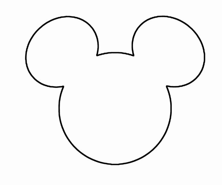 Mickey Mouse Head Cutout Template Beautiful Mickey Mouse Head Template