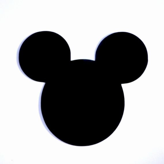 Mickey Mouse Head Cutout Template Fresh 4 Mickey Mouse Head Ears Die Cut Disney S Mickey