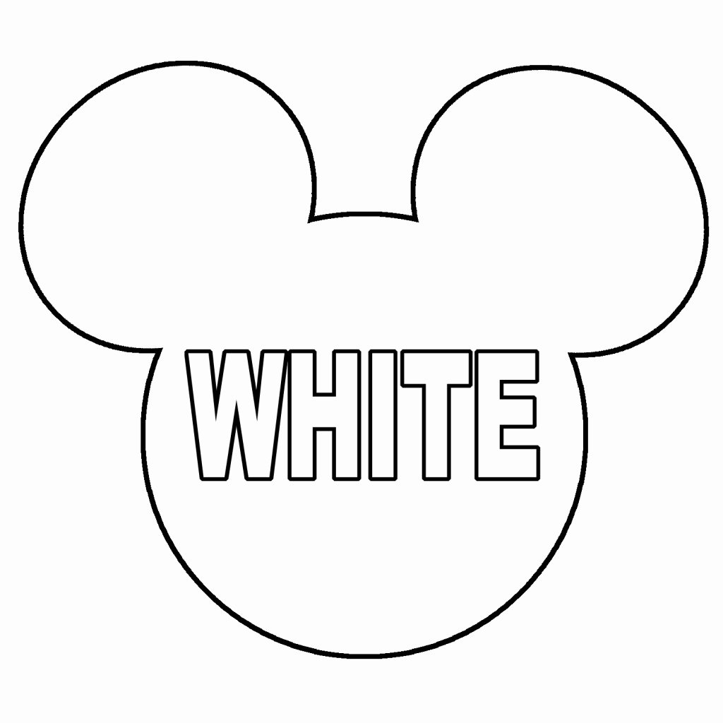 Mickey Mouse Head Cutout Template Fresh Minnie Mouse Head Printable Mickey Mouse Head Clip Art