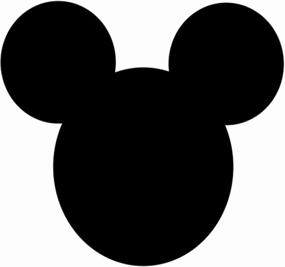 Mickey Mouse Head Cutout Template Lovely Mickey Mouse Ears Pattern