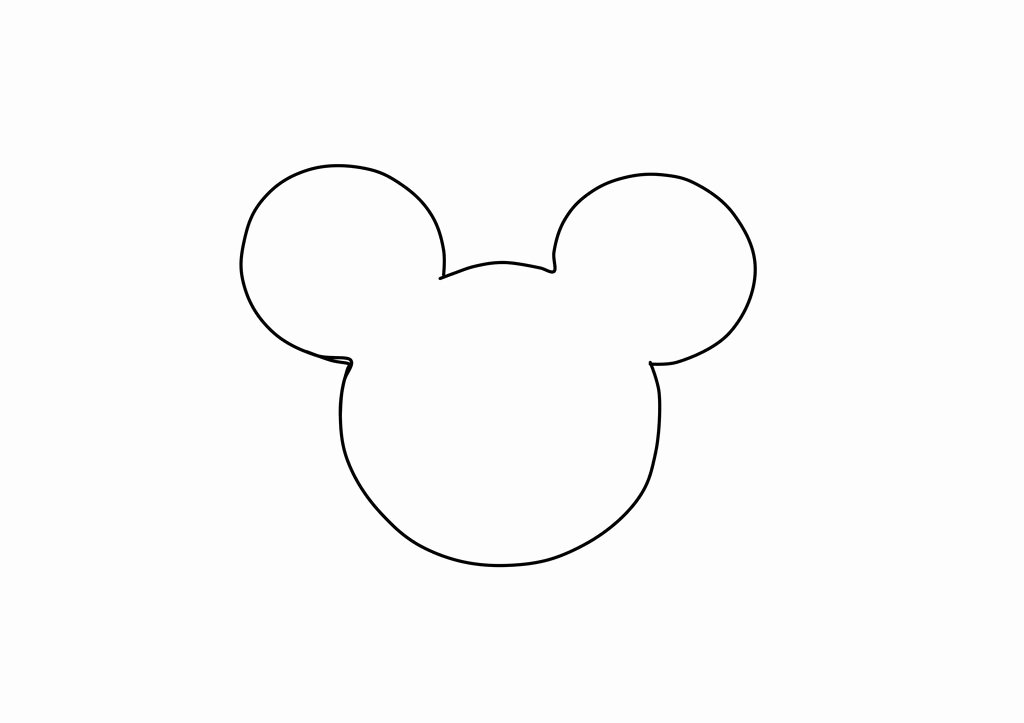 Mickey Mouse Head Cutout Template New Free Mickey Mouse Template Download Free Clip Art Free