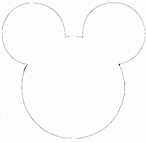 Mickey Mouse Head Printable Cutouts Best Of Free Outline Mickey Mouse Head Download Free Clip Art