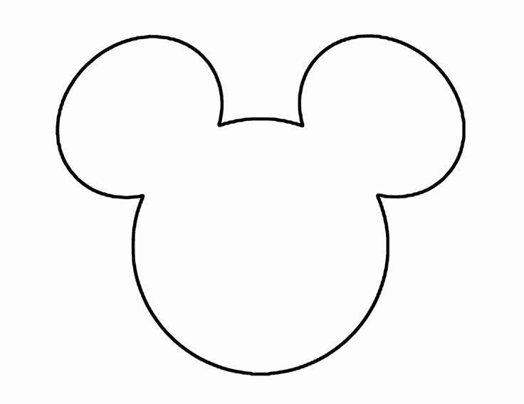 Mickey Mouse Head Printable Cutouts Elegant Mickey Mouse Head Template