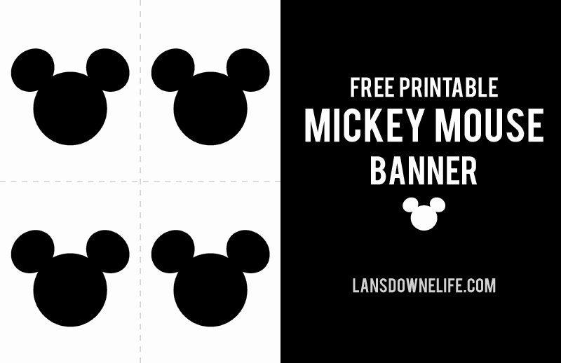 Mickey Mouse Head Printable Cutouts Elegant Party Archives Lansdowne Life