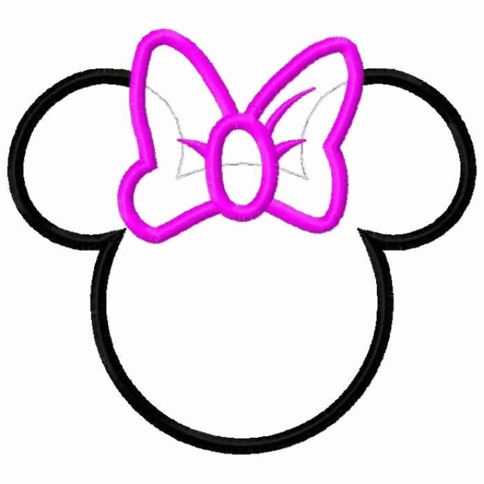 Mickey Mouse Head Printable Cutouts Unique Minnie Mouse Bow Cutouts Minnie Mouse Bow Cut Out Clipart