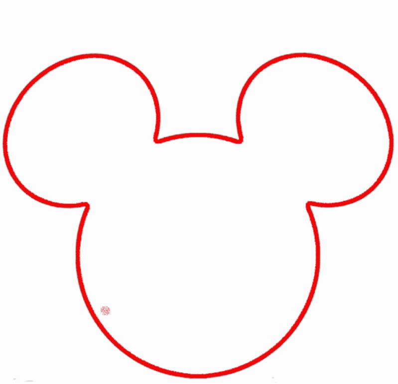 Mickey Mouse Head Template Awesome Mickey Mouse Head Outline Cliparts