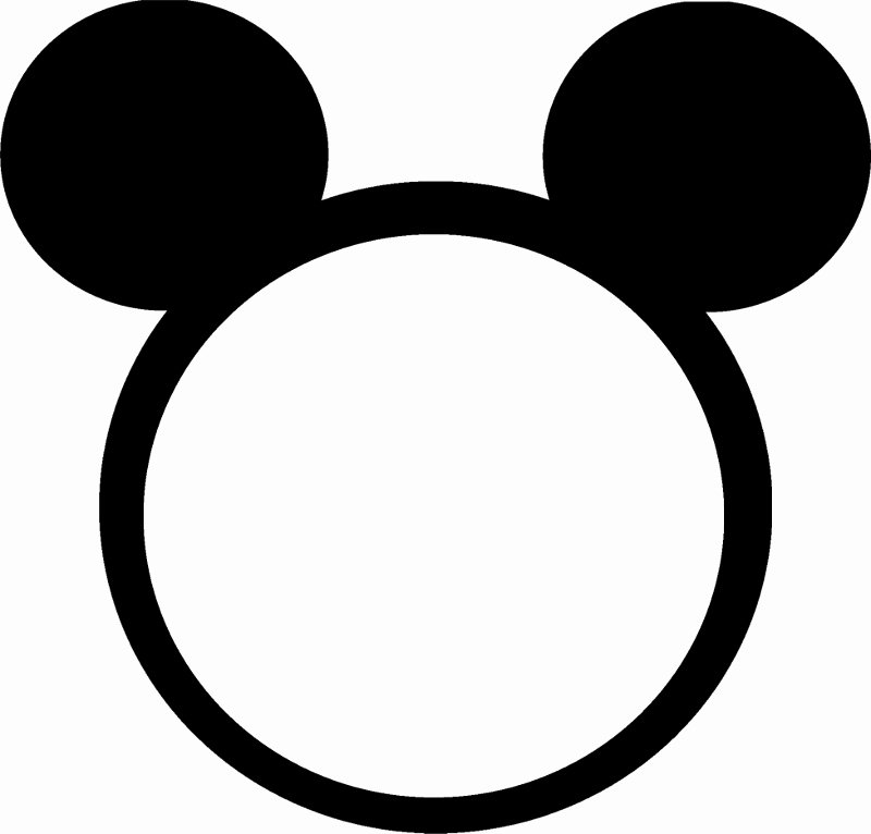 Mickey Mouse Head Template Lovely Mickey Mouse Ears Clip Art Clipart Best