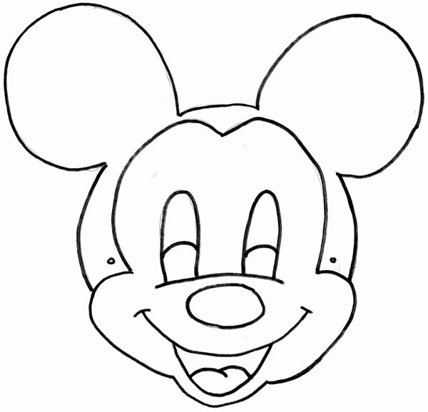 Mickey Mouse Outline Printable Luxury Minnie Mouseprintable Masks to Color