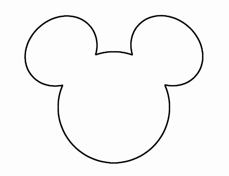 Mickey Mouse Outline Printable New Mickey Mouse Template Lola S 6th Birthday