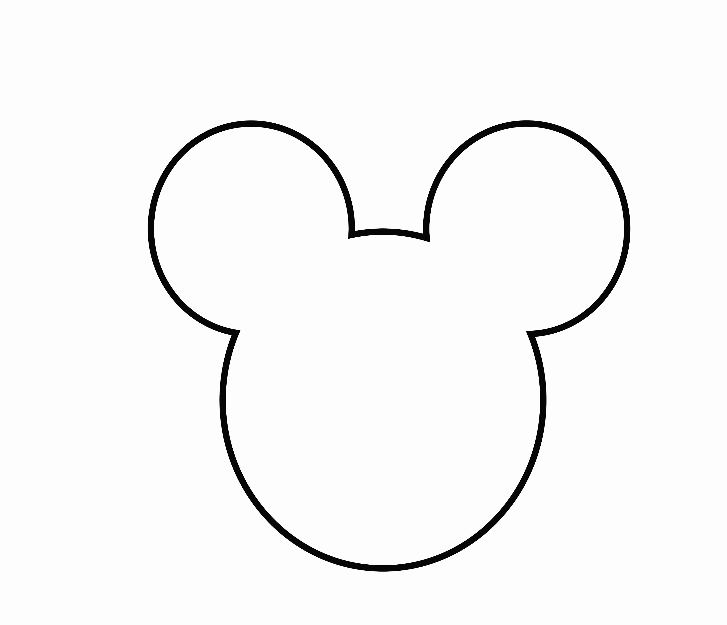 Download Mickey Mouse Outline Printable Unique Disney Mickey Mouse Svg Mick...