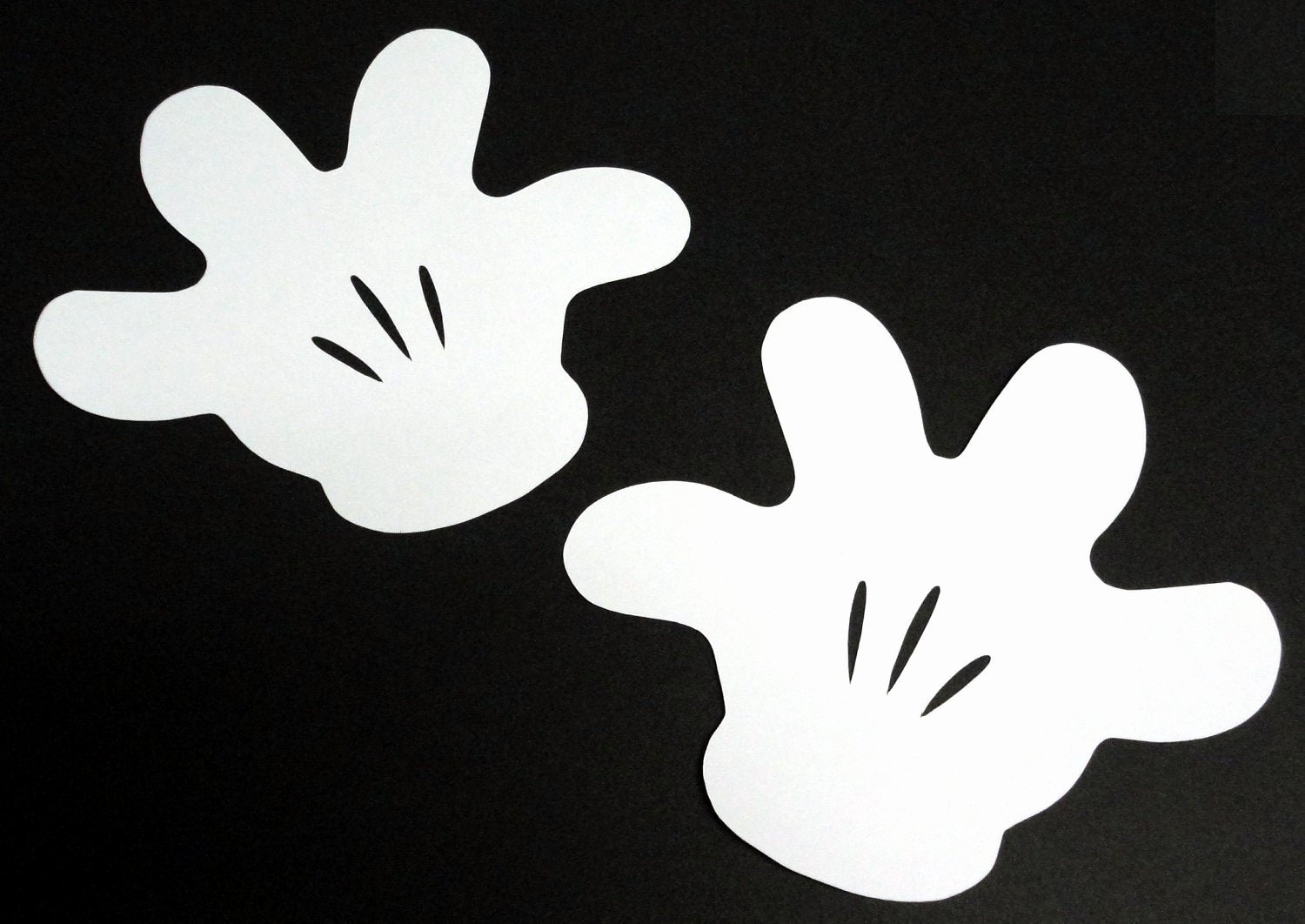 Mickey Mouse Printable Cutouts Awesome 5 Mickey Mouse Glove Silhouettes White Cutouts Die Cut