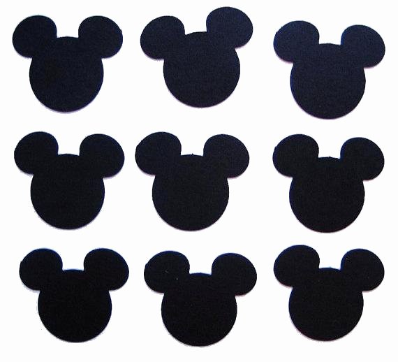 Mickey Mouse Printable Cutouts Best Of 50 Black Mickey Mouse Punch Cut Cutout Scrapbooking